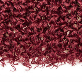 YXCHERISHAIR Curly Crochet Hair 8 Packs Red 18inch side view