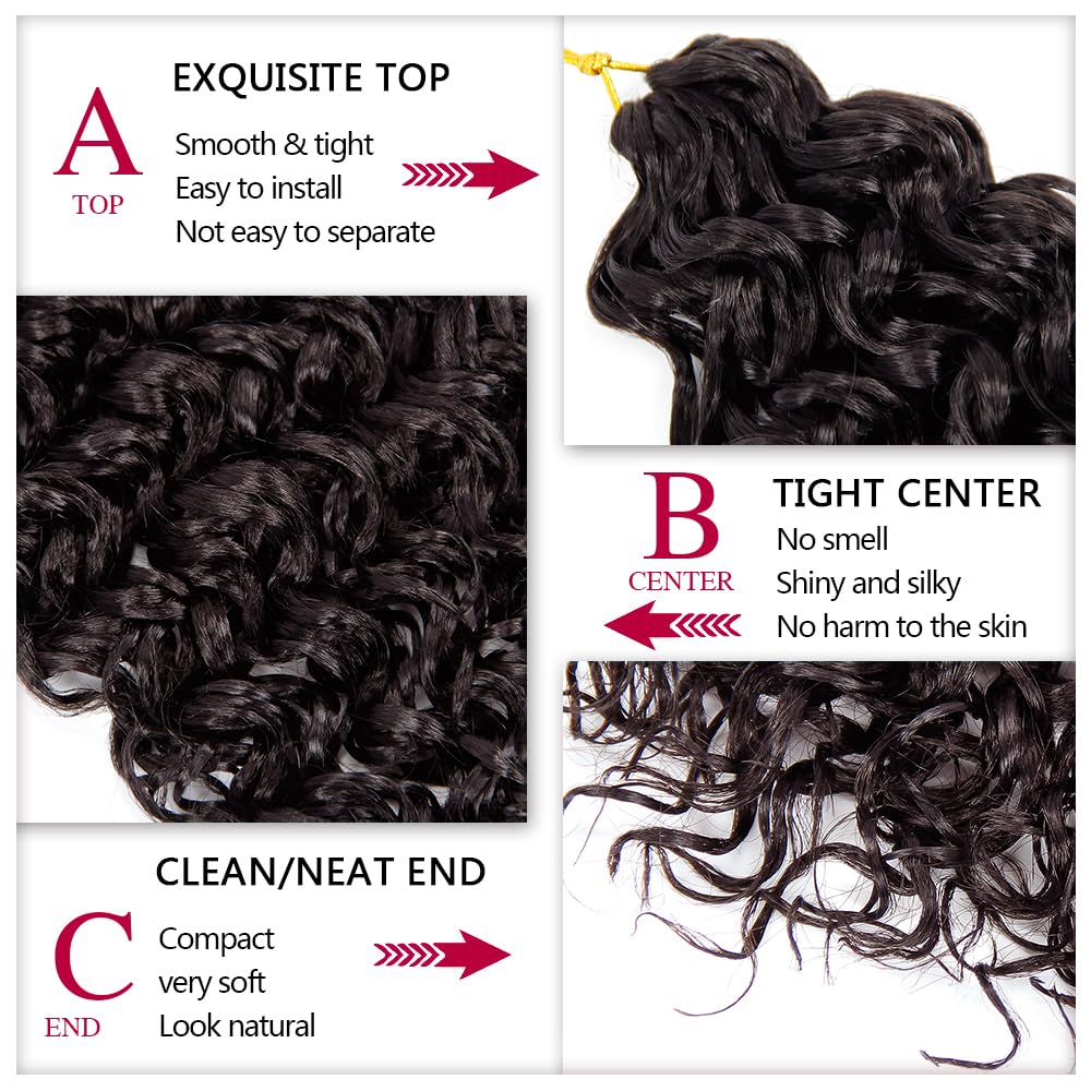 YXCHERISHAIR Curly Crochet Hair close-up of texture