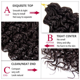 YXCHERISHAIR Curly Crochet Hair close-up of texture