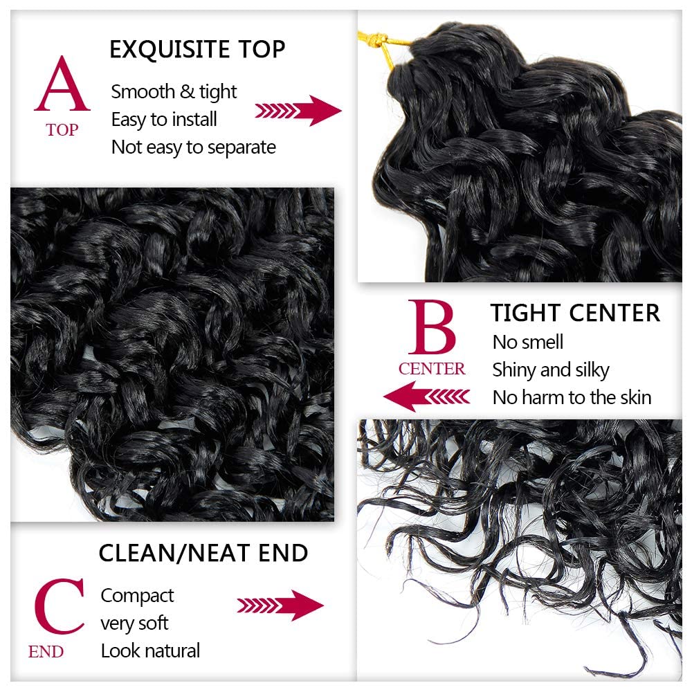 YXCHERISHAIR Curly Crochet Hair displayed on a mannequin