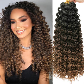 YXCHERISHAIR Curly Crochet Hair GoGo Curl 18 Inch front view