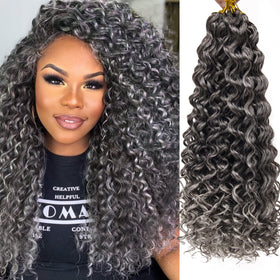 YXCHERISHAIR Curly Crochet Hair GoGo Curl 18 Inch front view