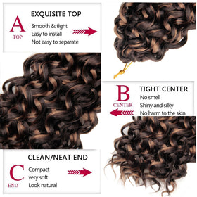 YXCHERISHAIR Curly Crochet Hair GoGo Curl 18 Inch in various colours