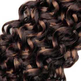 YXCHERISHAIR Curly Crochet Hair GoGo Curl 18 Inch showing installation process