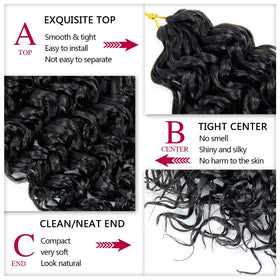 YXCHERISHAIR Curly Crochet Hair GoGo Curl 28 Inch close-up of curls