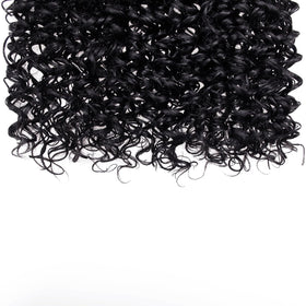YXCHERISHAIR Curly Crochet Hair GoGo Curl 28 Inch displayed with accessories