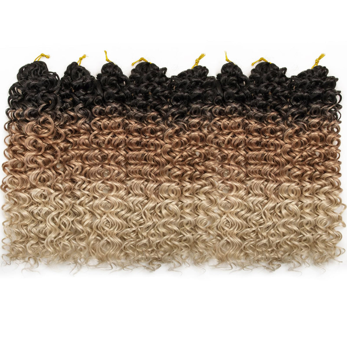 YXCHERISHAIR Curly Crochet Hair GoGo Curl 8 packs display