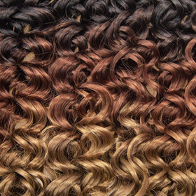 YXCHERISHAIR Curly Crochet Hair GoGo Curl styled on a model