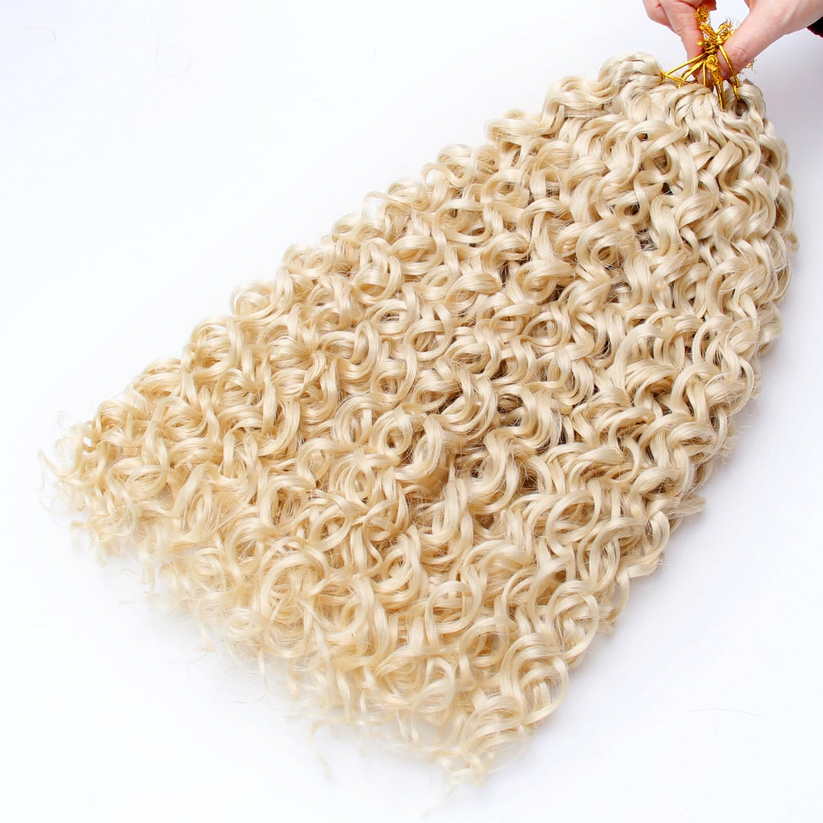 YXCHERISHAIR Curly Crochet Hair in a fashion setting
