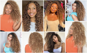 YXCHERISHAIR Curly Crochet Hair installation process