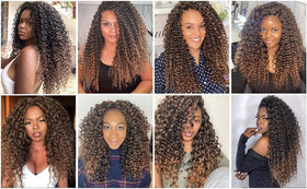 YXCHERISHAIR Curly Crochet Hair showing texture and volume