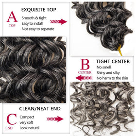 YXCHERISHAIR Curly Crochet Hair styling example