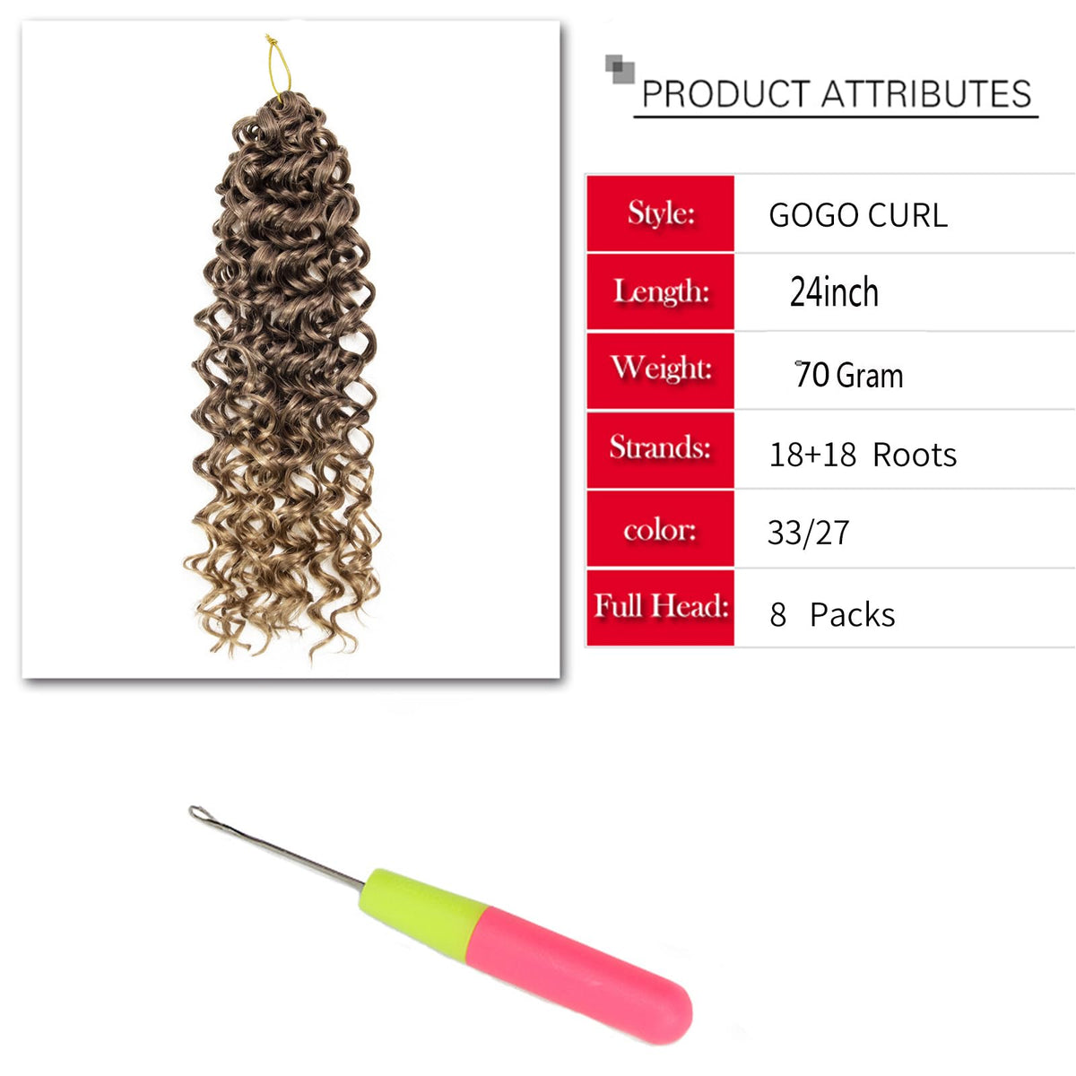 YXCHERISHAIR Curly Crochet Hair texture close-up