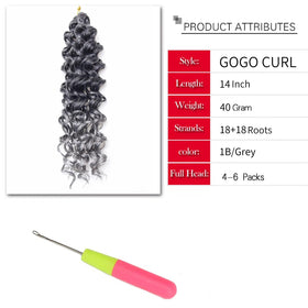 YXCHERISHAIR Curly Crochet Hair texture close-up