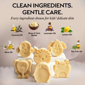 ZAAINA cat-shaped soap bar with natural ingredients