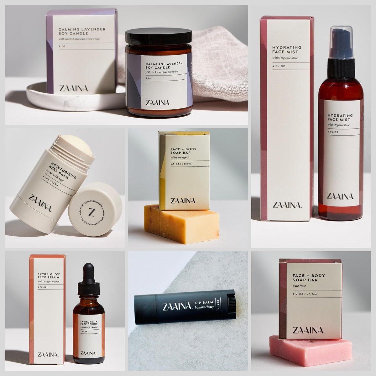 ZAAINA Heel Balm jar with natural oils displayed