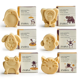ZAAINA Kids Natural Soap Bar Set packaging