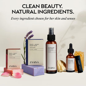 ZAAINA Luxury Spa Gift Basket elegantly packaged for gifting