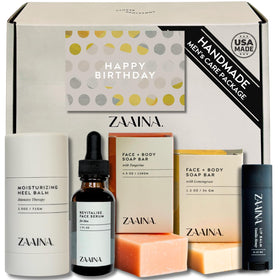 ZAAINA Men's Birthday Care Package elegantly boxed with card