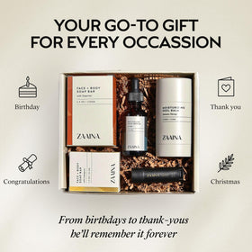 ZAAINA Men’s Spa Gift Set tangerine soap