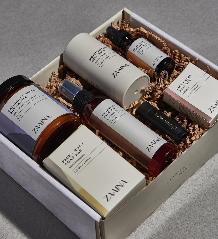 ZAAINA spa products arranged for a relaxing atmosphere