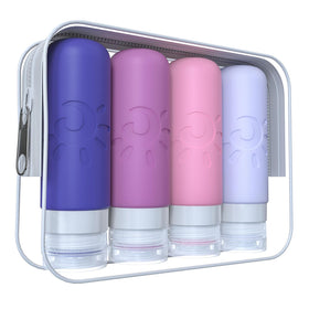 Zafit Travel Bottles multicoloured set front view