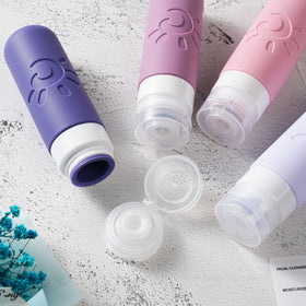 Zafit Travel Bottles with clear toiletry bag
