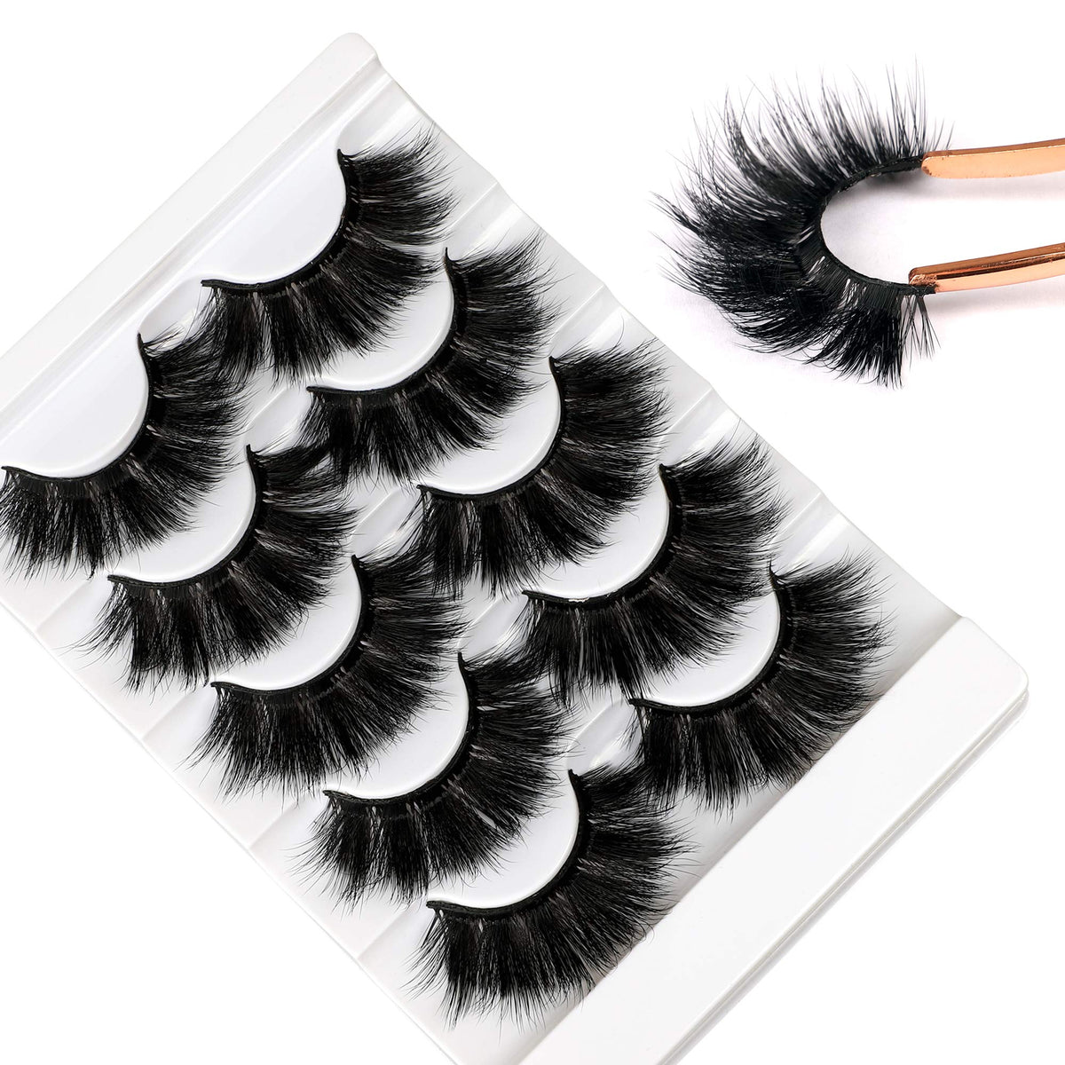 zanlufly 22MM faux mink eyelashes front view