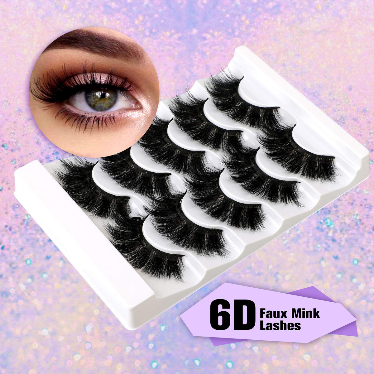 zanlufly 22MM faux mink eyelashes packaging