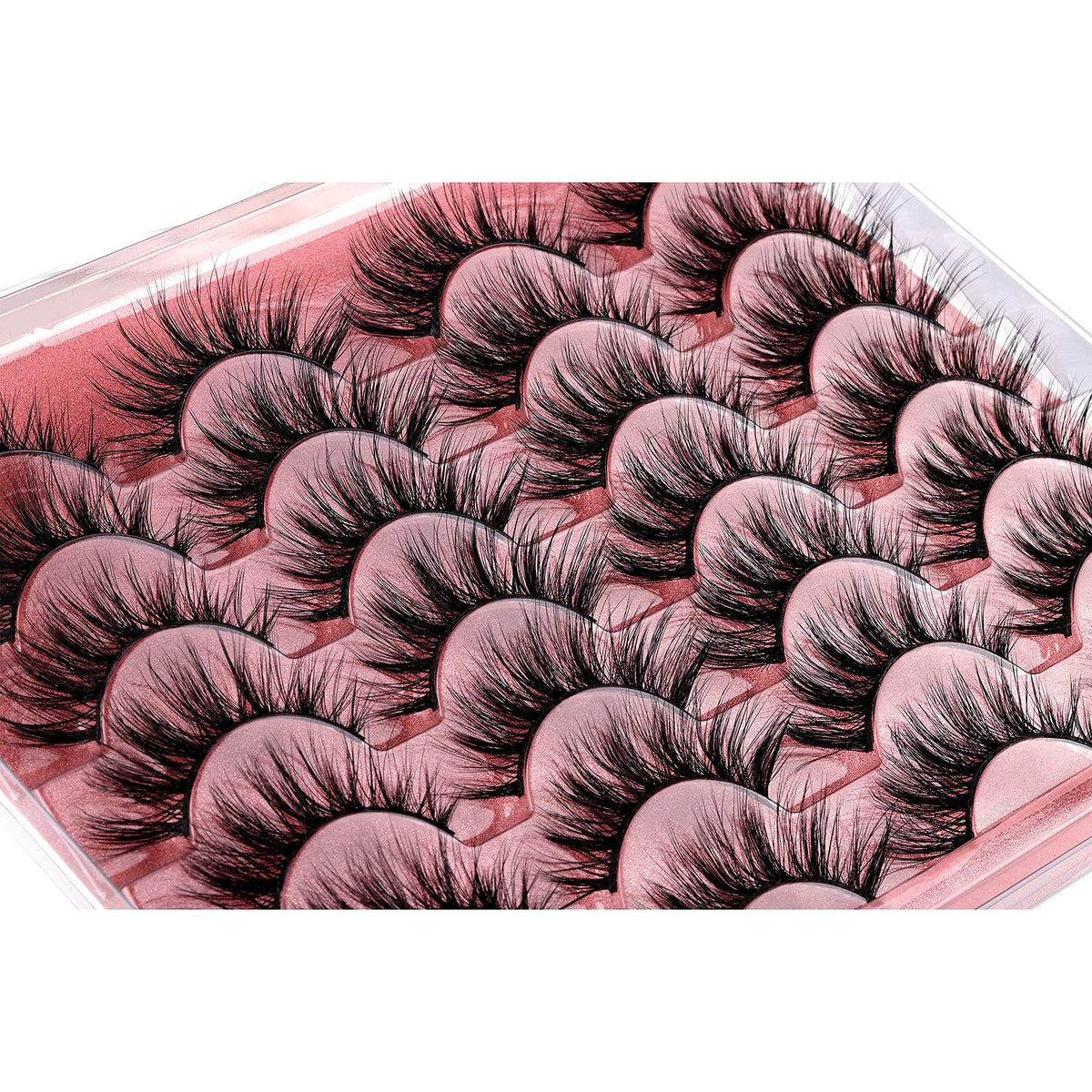 zanlufly false eyelashes displayed in a neat arrangement