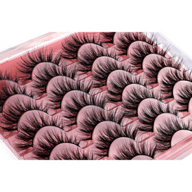 zanlufly false eyelashes displayed in a neat arrangement