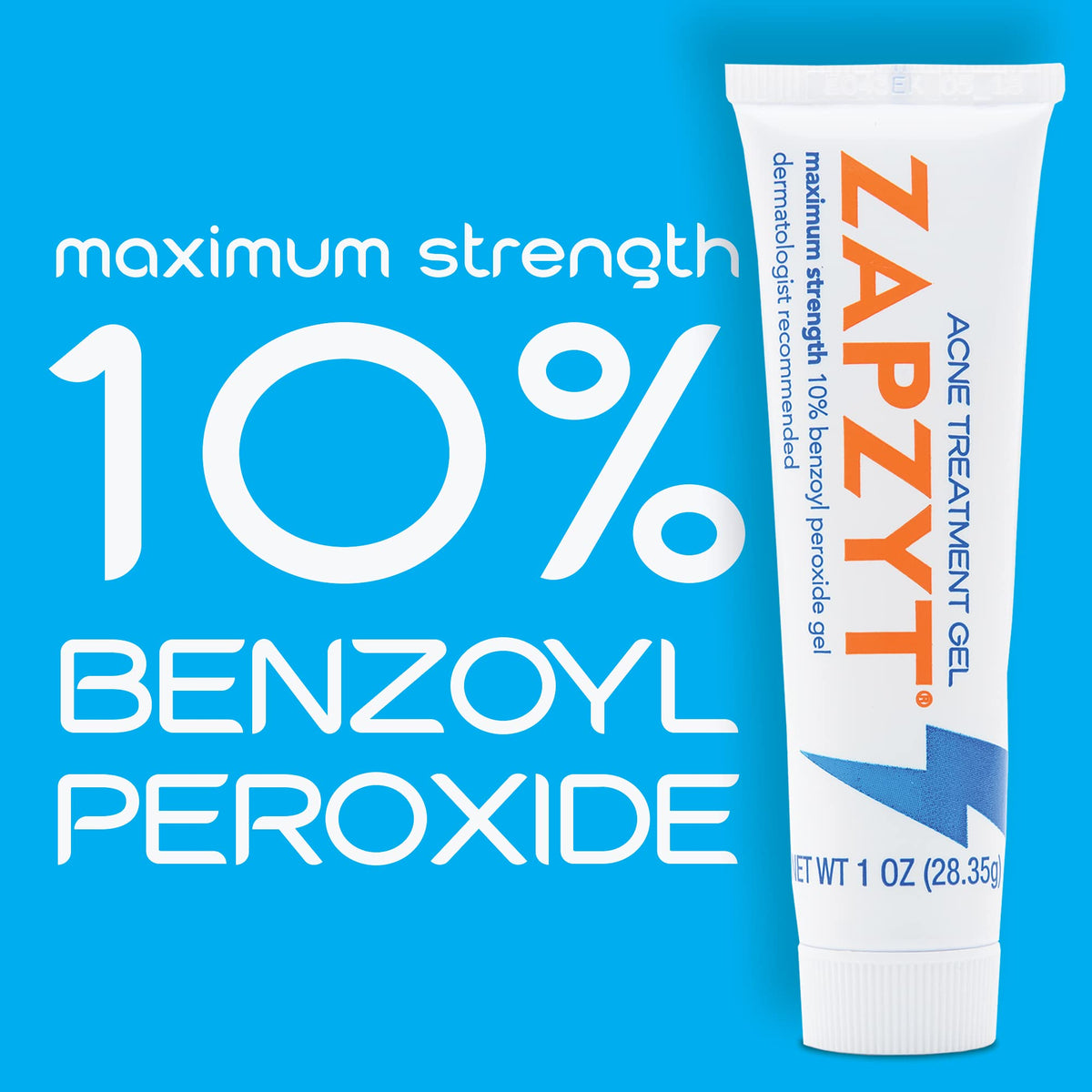 Zapzyt Acne Gel in hand for application
