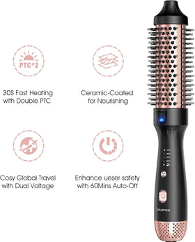 ZAVAREA Thermal Brush packaging with product details