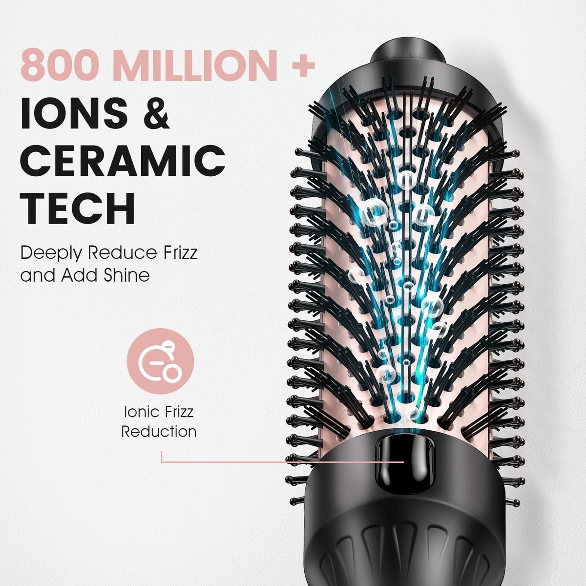 ZAVAREA Thermal Brush with 7.2FT swivel cord