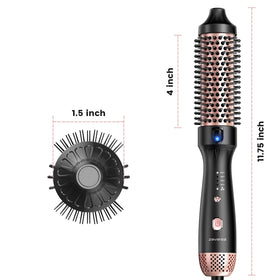 ZAVAREA Thermal Brush with smooth, shiny hair results
