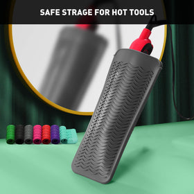 ZAXOP Heat Resistant Silicone Mat Pouch in black and purple