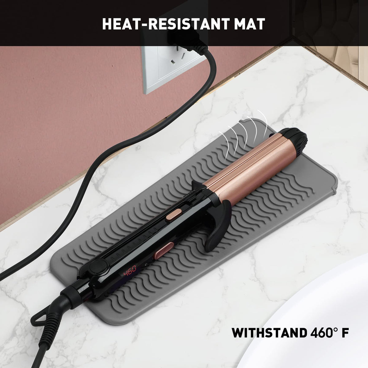 ZAXOP Heat Resistant Silicone Mat Pouch in hot pink colour