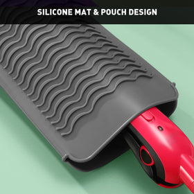 ZAXOP Heat Resistant Silicone Mat Pouch showing wave texture design