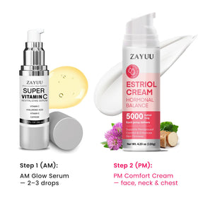 ZAYUU Super Vitamin C Face Serum on vanity