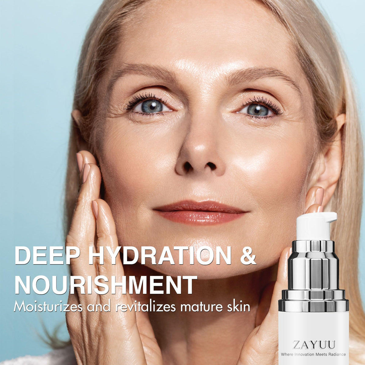 ZAYUU Super Vitamin C Face Serum with ingredients layout