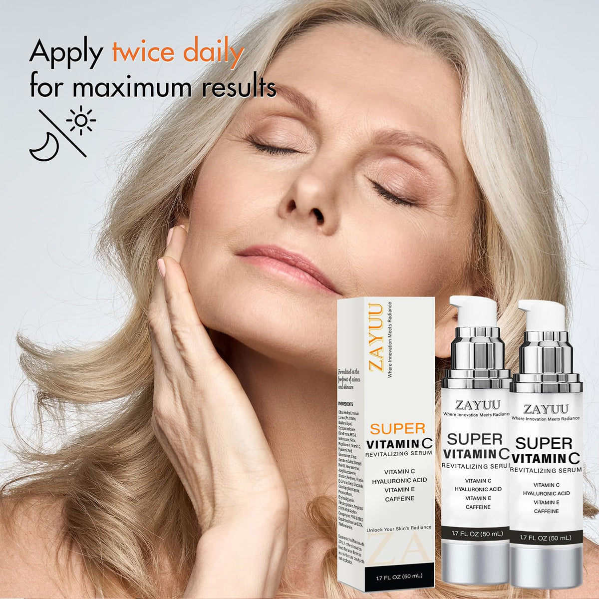 ZAYUU Super Vitamin C Serum close-up of ingredients