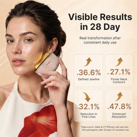 ZDEER Gua Sha kit in use during a facial massage