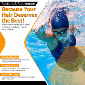 Zealios Swim & Sport Conditioner 32 oz in bathroom setting