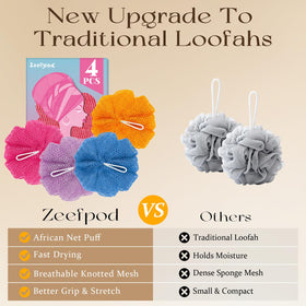 Zeefpod African Net Sponge lightweight and durable design