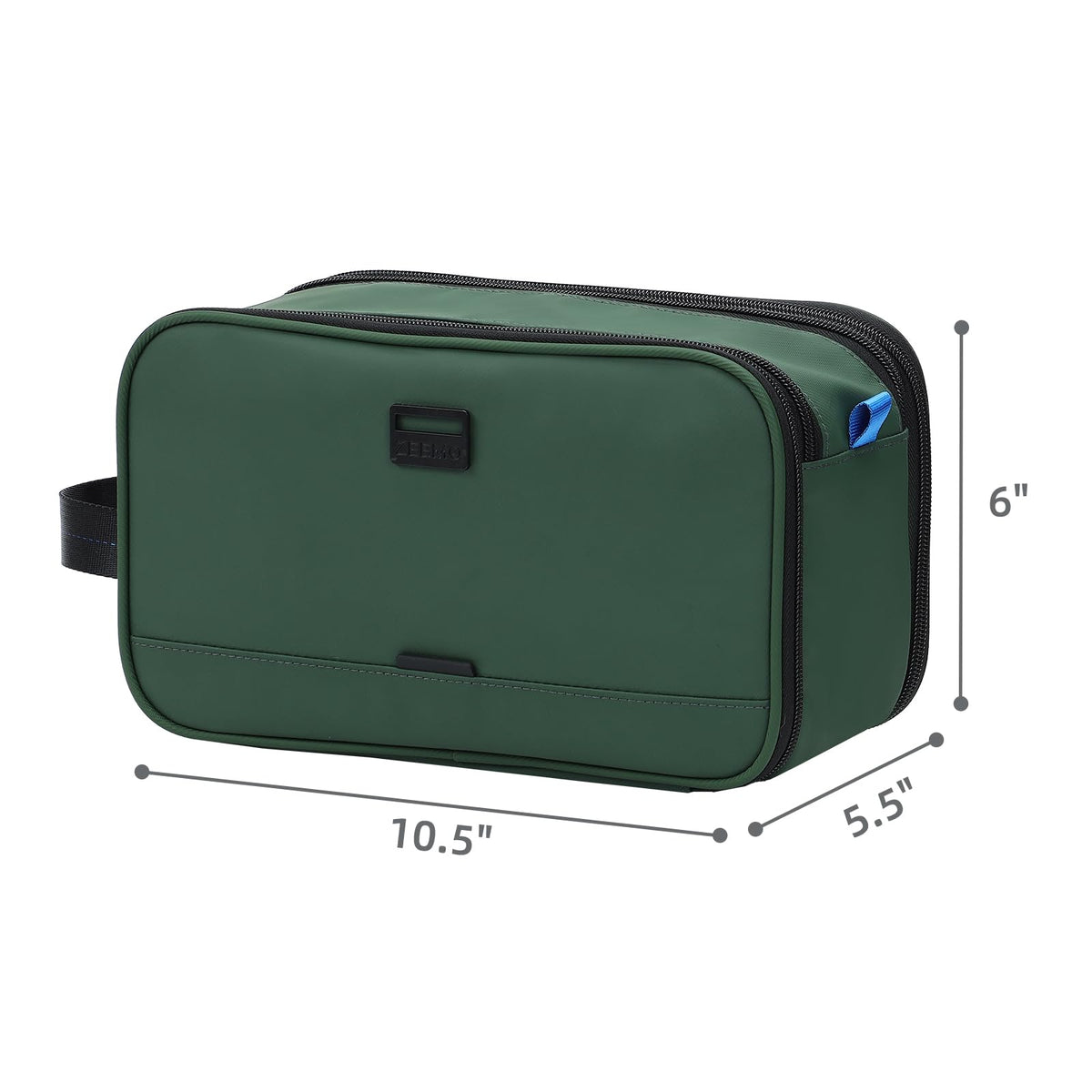ZEEMO Travel Toiletry Bag packed with toiletries