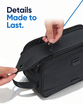 ZEEMO Travel Toiletry Bag with toiletries inside