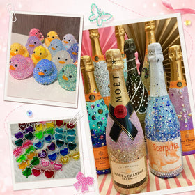 Zefy Bedazzling Kit tools including tweezers and glue