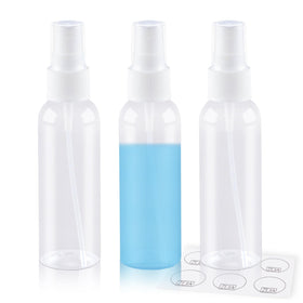ZEJIA 2oz travel spray bottle clear front view