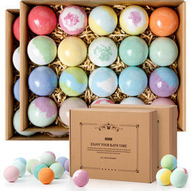 ZenBombs Bath Bombs Set with 40 colourful bath bombs in a gift box