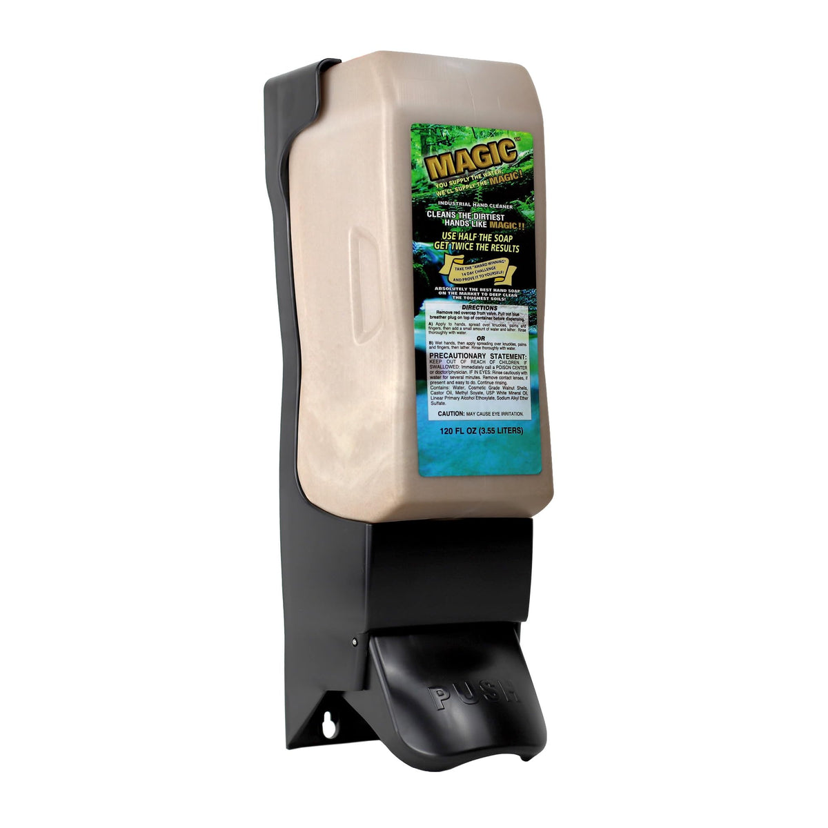 Zenex Magic Hand Soap 3.55 L back view with ingredient list